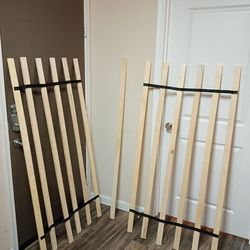 Horizontal Wooden Bunkie Board/Bed Slats, Queen (60.75"W, 1.75", 0.75"T), (13 PCS)