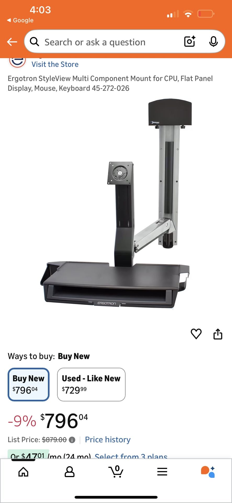 Multi access computer stand