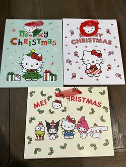 Hello Kitty Christmas Gift Bags - Set Of 3