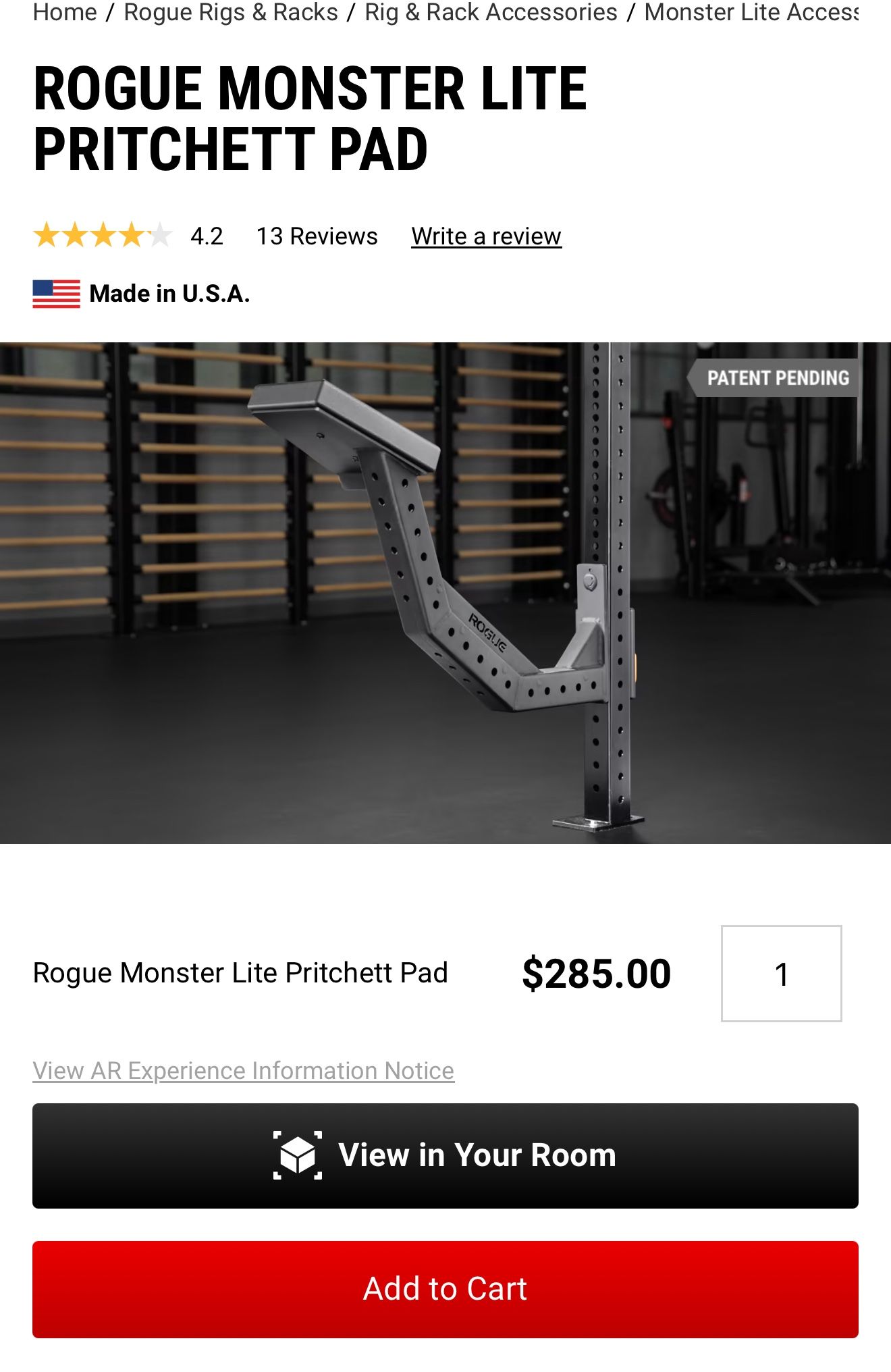 Rogue Pritchett pad