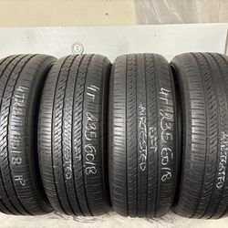 Set 4 Tires 235 60 18 Bridgestone Alenza As 02 Run Flat 