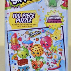 Pressman Toys Shopkins Puzzle Tin with Collectible (100 Piece)

