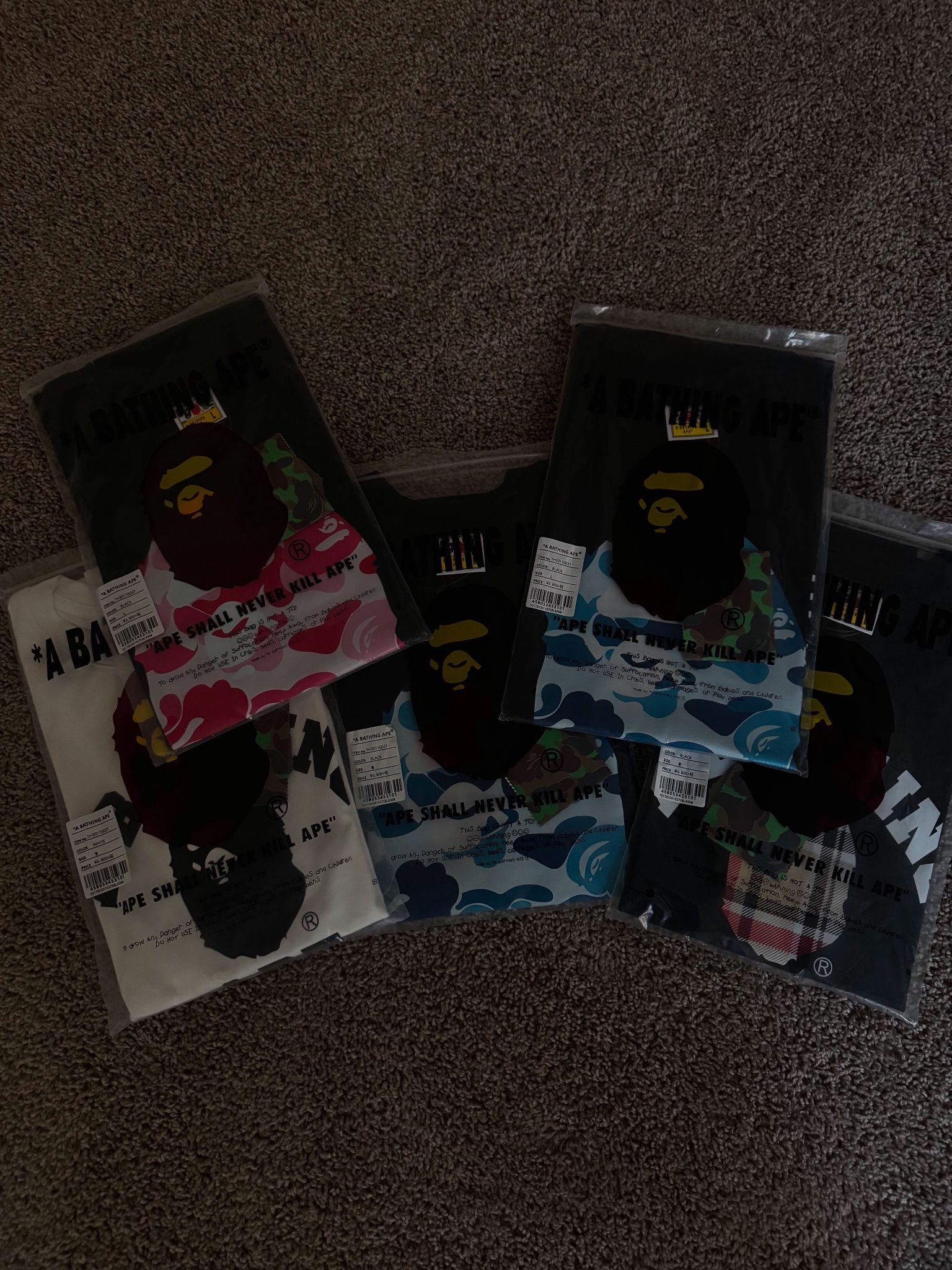 Bape tee’s