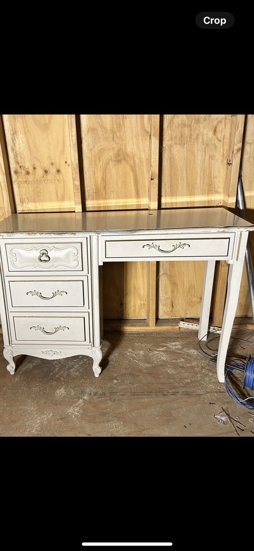 Vintage White Desk