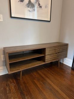 Modern Mid-Century Walnut TV Stand / Media Console with Storage