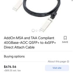 40g QSFP Active Cable 10m