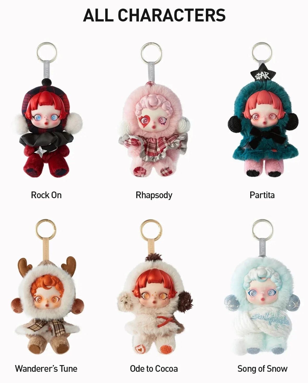 Skull Panda Winter Symphony Pendants