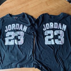 Boys Jordan T Shirts M & L