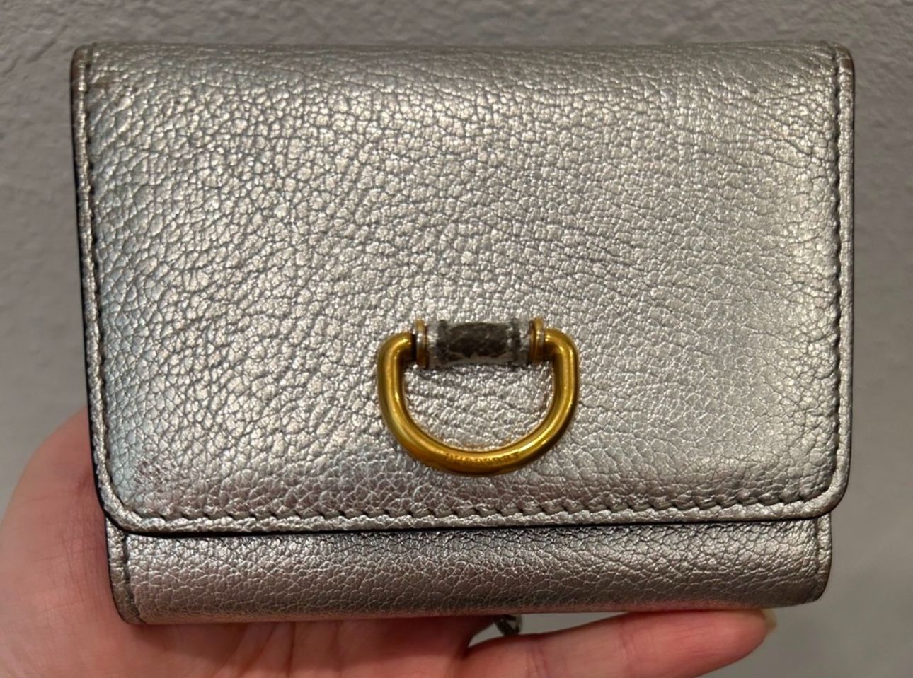 Burberry Silver Compact Wallet