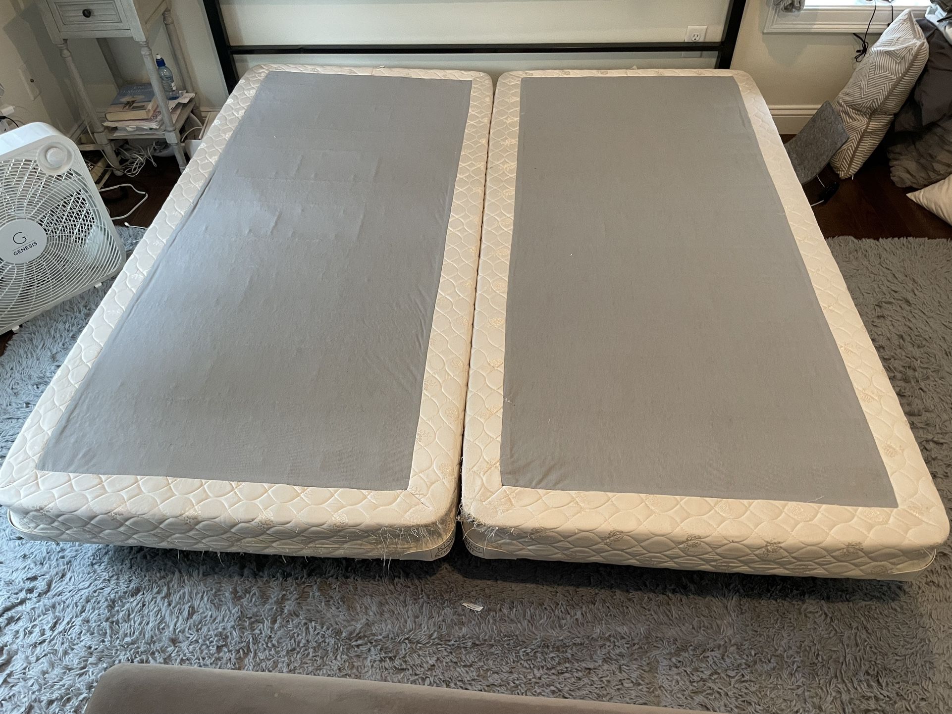 King Size Bed Frame & Split Box Spring