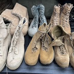 Military Surplus Boots, Size 13, Lot of Six Pair