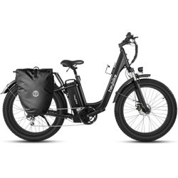 Heybike Explore Electric Bike for Adults 48V 20AH Removable Massive Battery, 750W Brushless Motor, 26" x 4.0 Fat Tire Step-Thru Ebike up to 28MPH,7-Sp