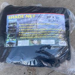 20x30’ Mesh Canopy Cover Shade Top Replacement New Black 