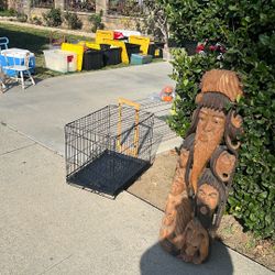 Large Carved Faces PWood Statue Wall Hanging 