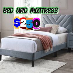 Twin Size Mattress And Bed 