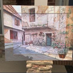 RM Duval Village Canvas Painting 