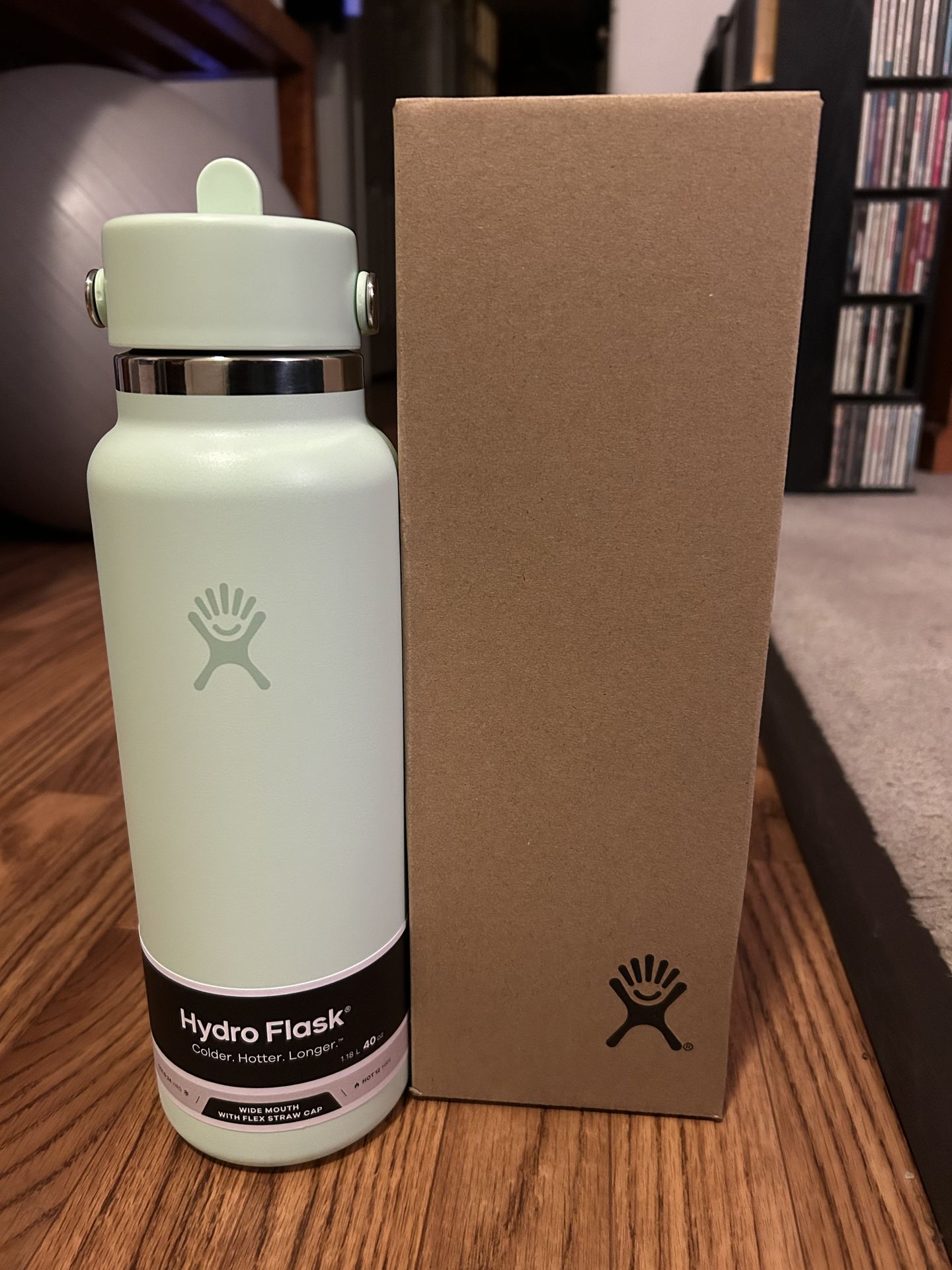 Hydro Flask 40 oz. Wide Mouth Bottle with Flex Straw Cap
