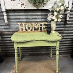 Vintage Solid, Wood Table Or Desk