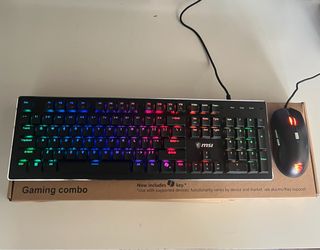 MSI Wired RGB Gaming Keyboard and Mouse Combo - Black