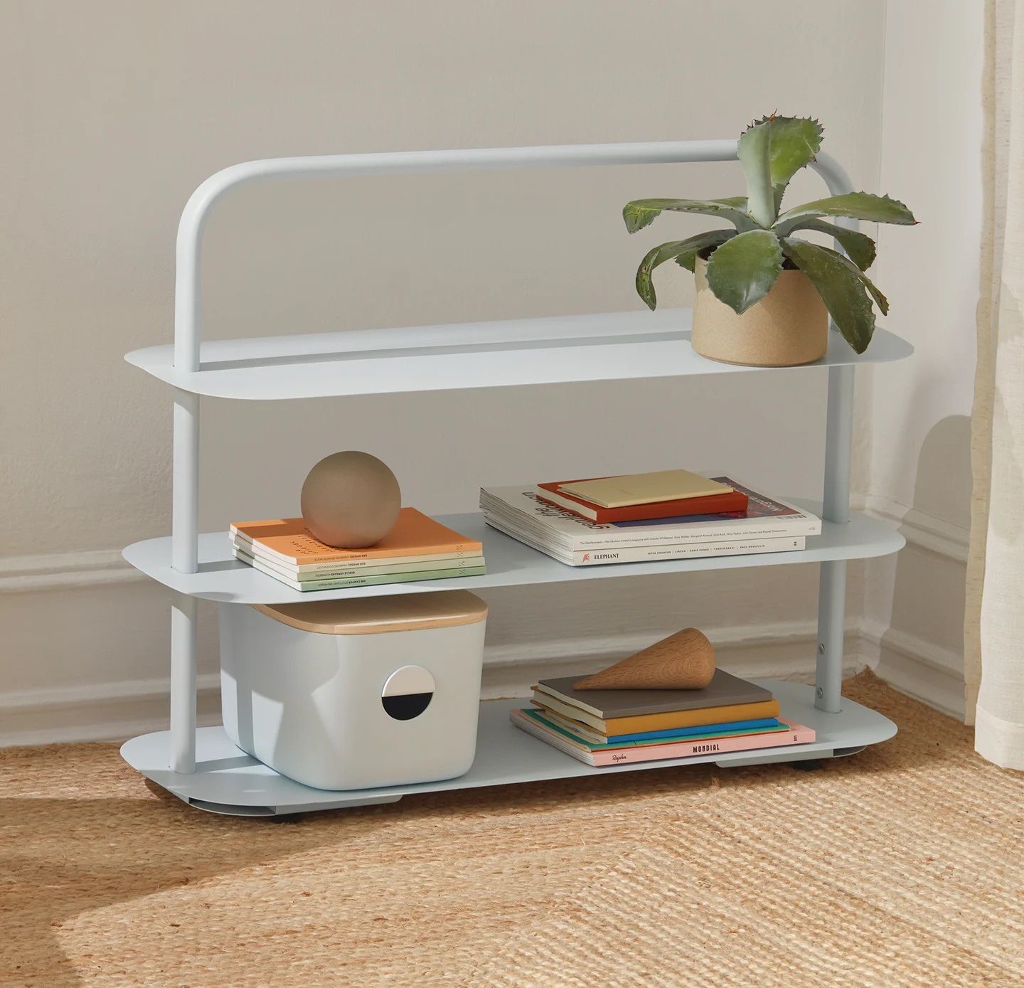 Open Spaces Entryway Rack Shelf Light blue