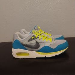 Nike Air Max Sneakers Gray Teal Yellow