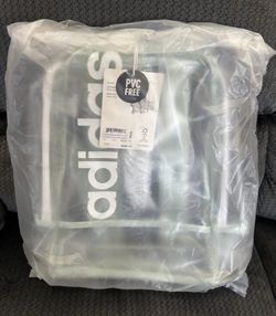 New Large Adidas Clear And Mint Green Trim Backpack