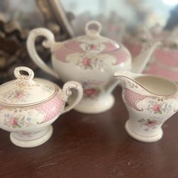 Antique three piece, teapot set