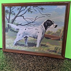 PAINT-BY-NUMBER SETTER DOG ART