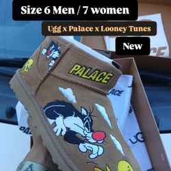 New, Ugg X Looney Tunes X Palace Limited Size 6 Men / 7 Women