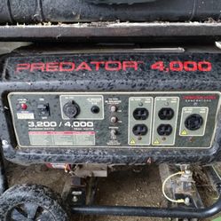 Electric Start Predator 4,000 Watts Generator Gas Powered Portable Generator