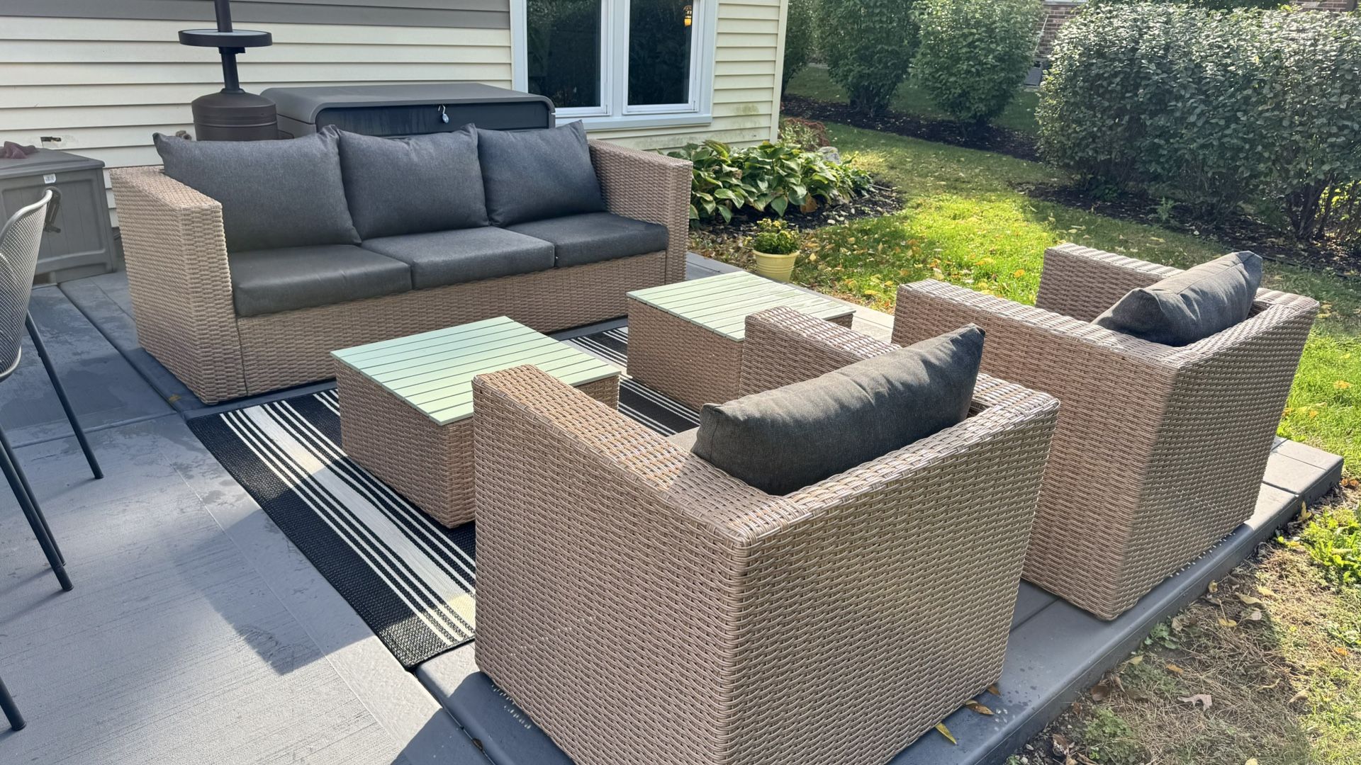 Nautica 5pc Outdoor Patio Furniture Set β Gently Used, Great Condition!
