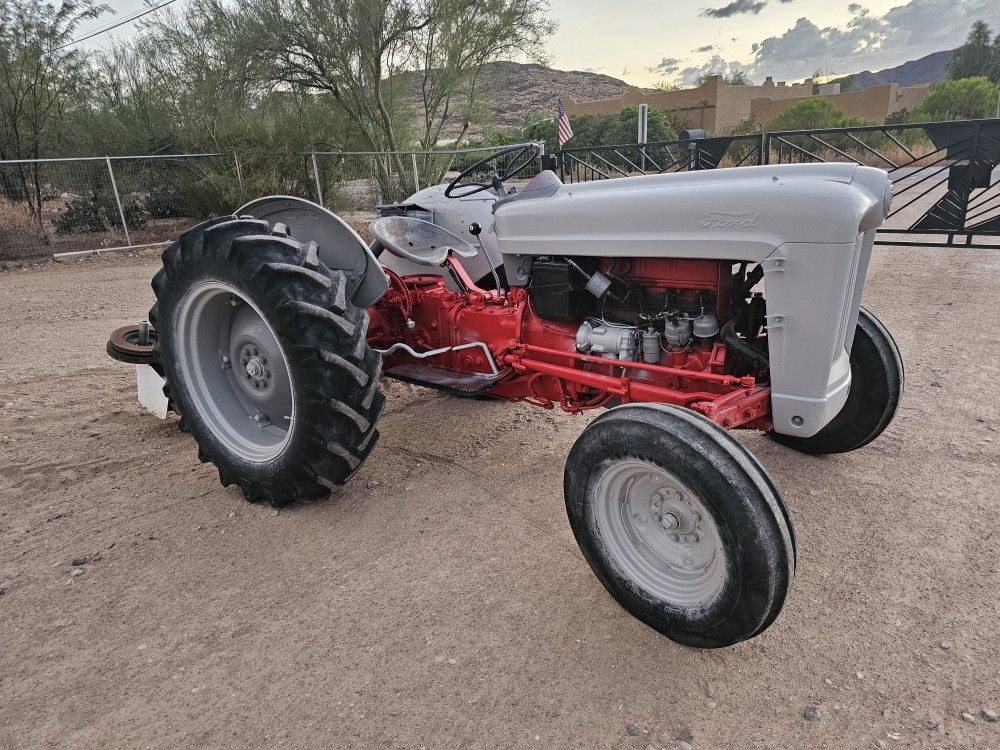 1953 NAA Ford Golden Jubilee Tractor And Matching Trailer