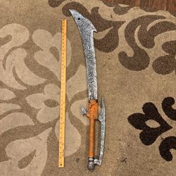 Rare 40” Orc Scimitar Sword Larp Sca Weapon Lord Of The Rings Goblin Armor 2004