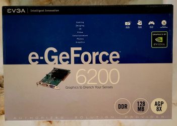 e-GeForce 6200 128MB DDR PN128-A8-N339-LX (new sealed)