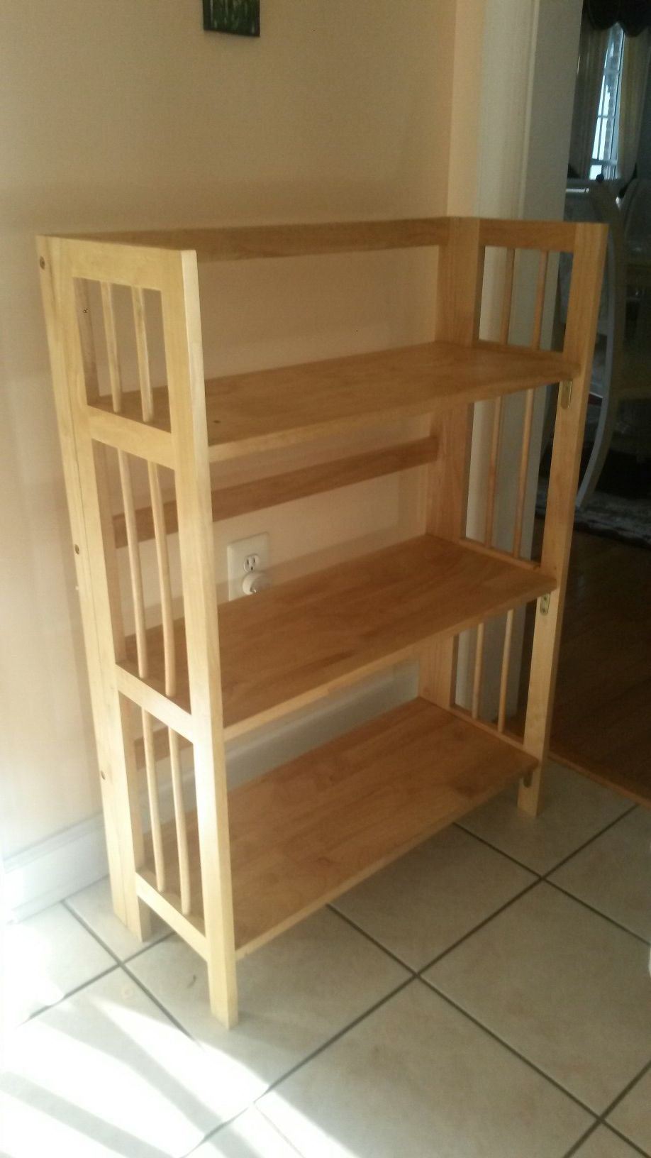 Beautiful new solid maple wood book shelves