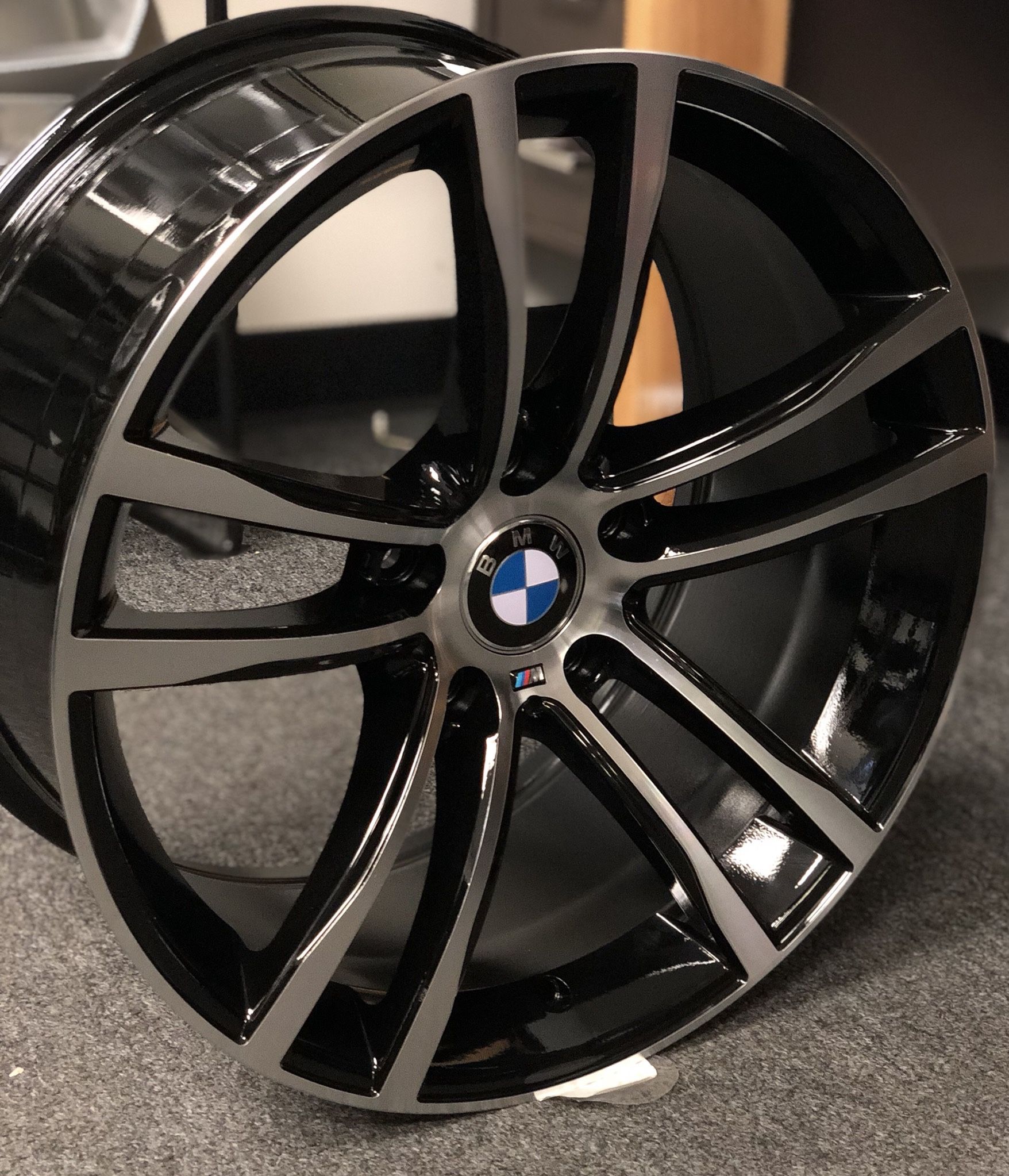 Brand New 18” Staggered BMW Style Wheels Black polished 5x120 All 4 Price Firm
