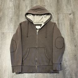 Brown Full Zip-Up Sonoma Jacket With Cotton Inside