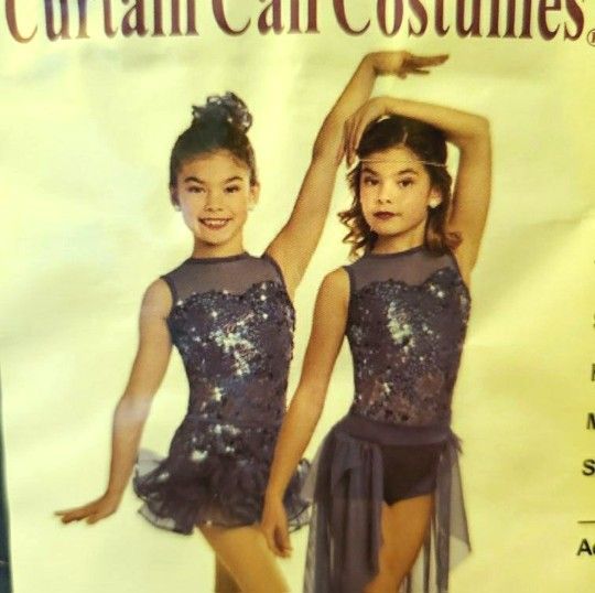 Never Worn! Dance Costume, Tights and Matching Hair clip