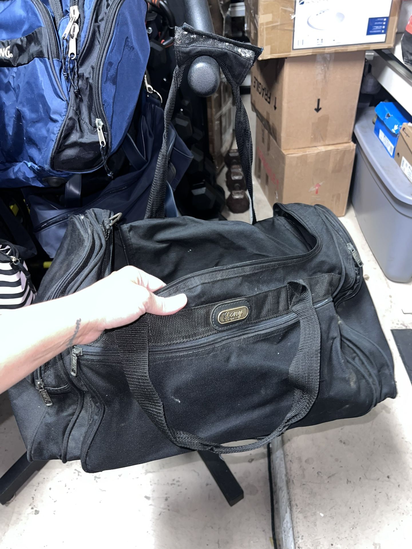 Dony New York large black duffle bag black