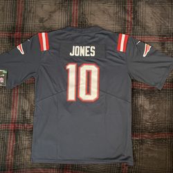 Mac Jones - Blue Jersey - Size Large - New - New England Patriots