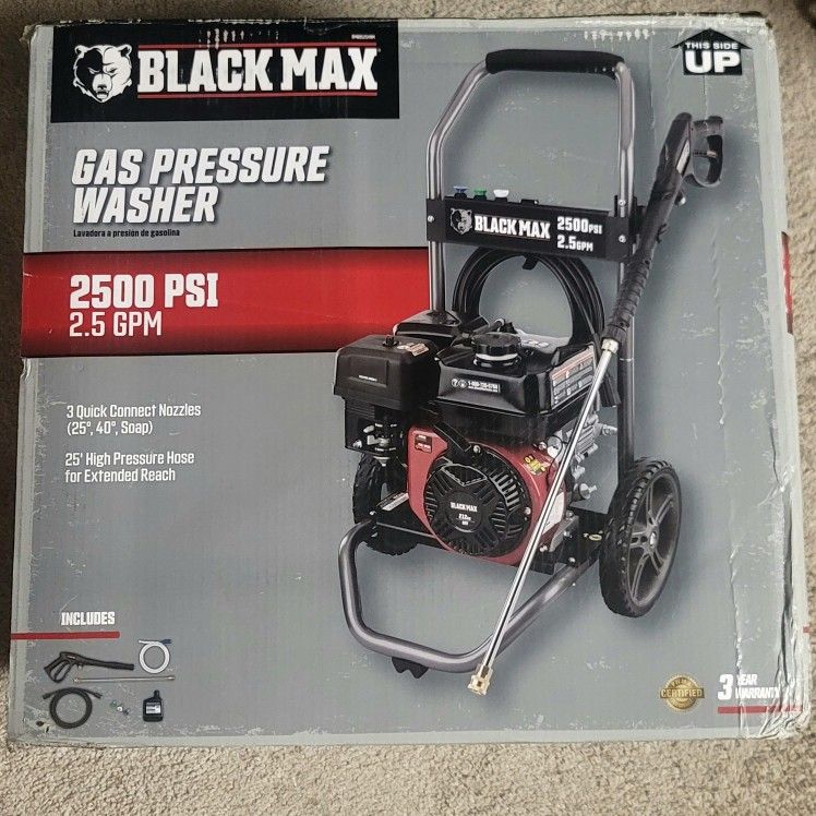 Black Max 2500 Psi Gas Pressure washer
