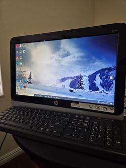 HP 19." All-In-One Desktop PC  — 4GB RAM Tested Working Windows 10