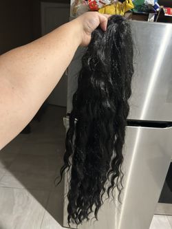 Peluca Negra Solo Dos Puestas