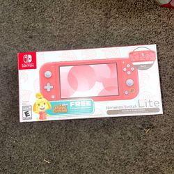 Nintendo Switch Lite With Animal Crossing Game And This Is Animal Crossing Edition New Sealed