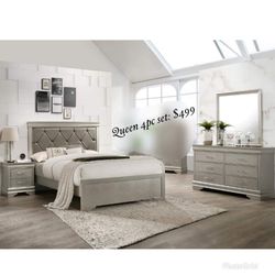 4 pcs bedroom set