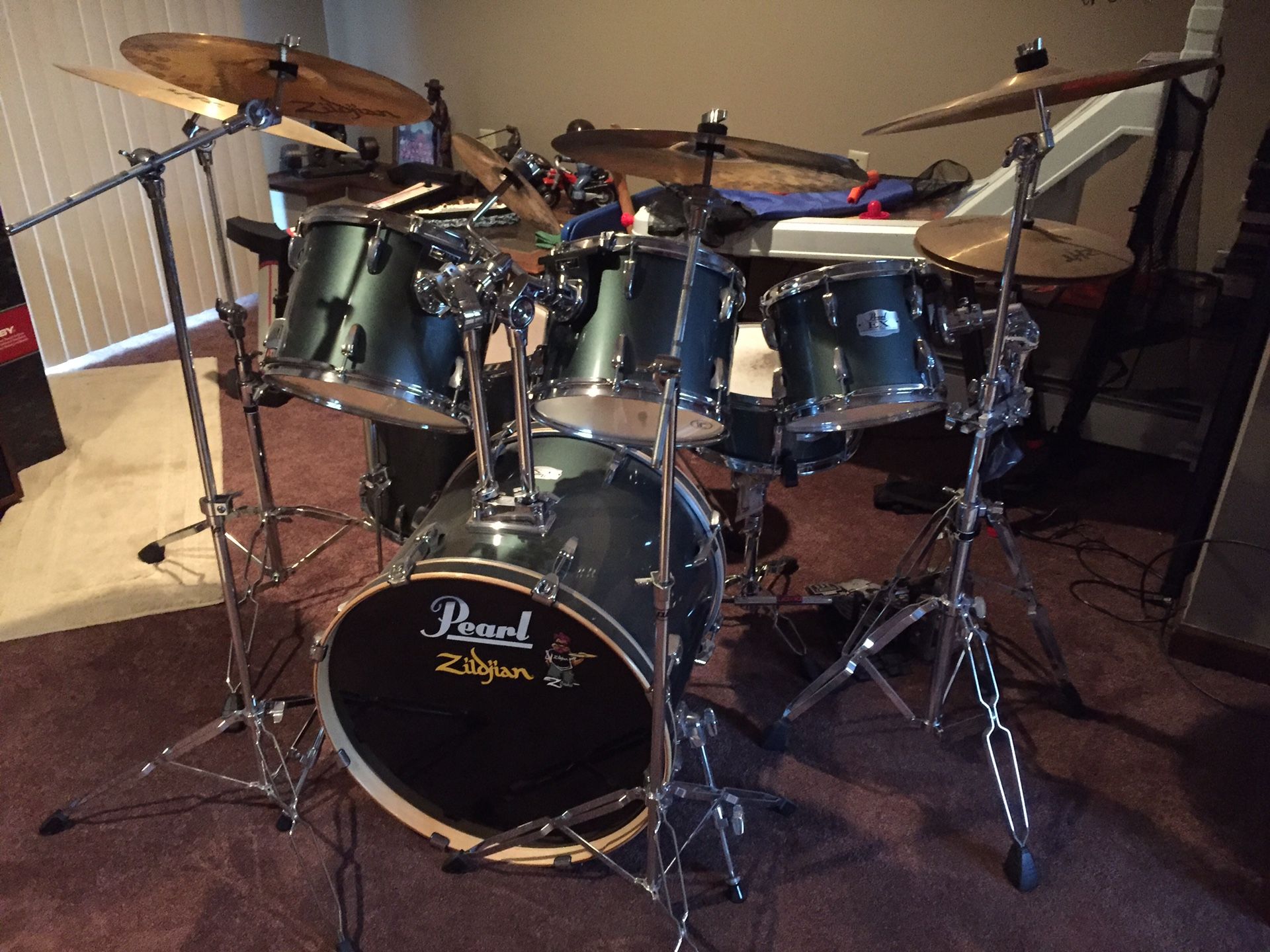 Pearl 6pc drum set