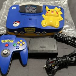 Nintendo 64 Pokemon Pikachu Edition with Hey You Pikachu game