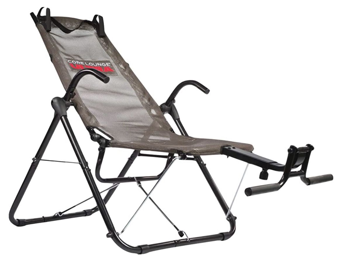 FitNation Core Lounge Ultra Workout Chair Ab Trainer,Alloy Steel, Grey (brand New, Never Used)