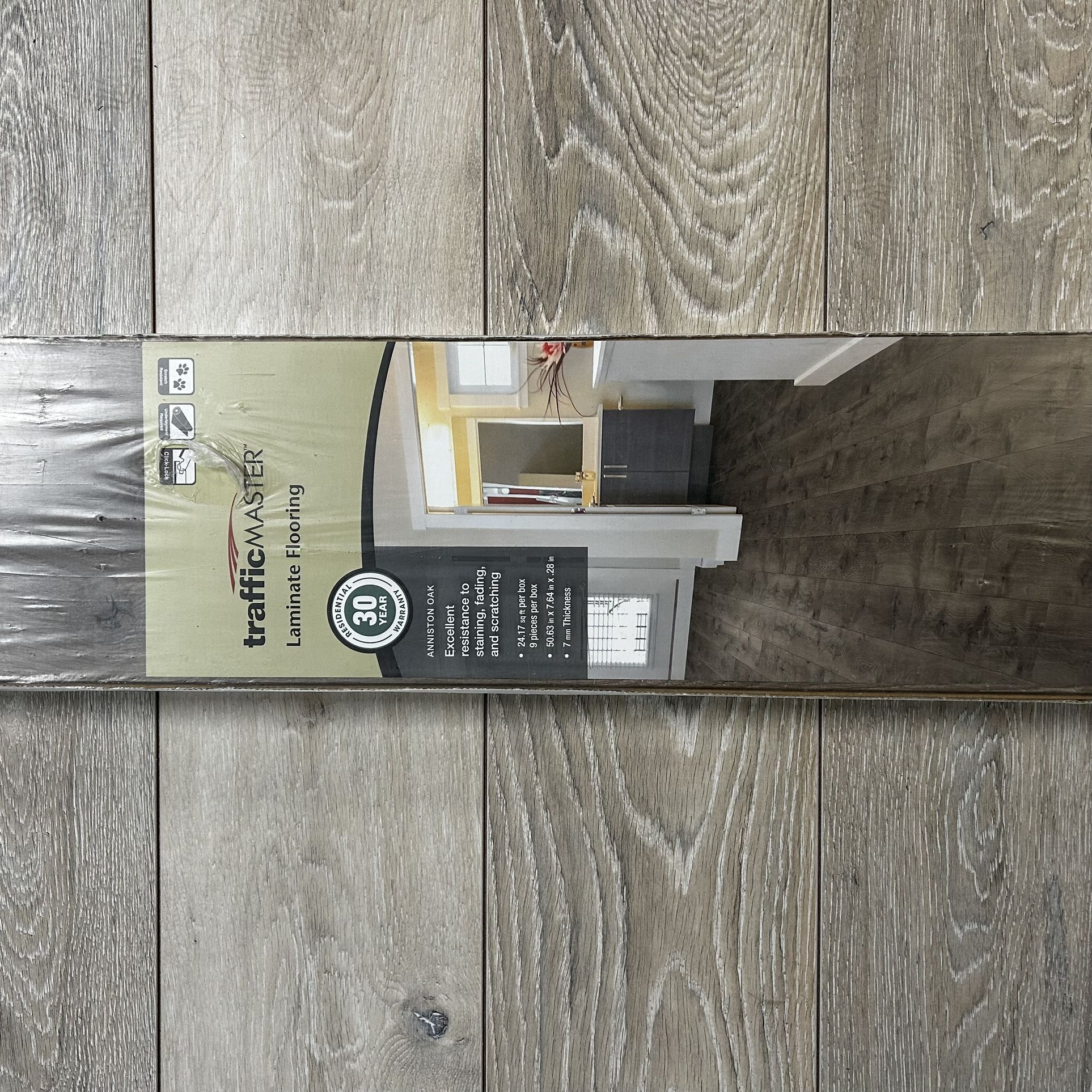 Anniston Oak 7 mm Thick x 7-2/3 in. Wide x 50-5/8 in. Length Laminate Flooring (24.17 sq. ft. / case)