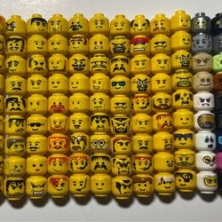 Lego Minifigure head lot 140+ heads